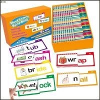 ราคา MOON อ่านและสัมผัสพลิกหนังสือ Word Family Flip Books Words Flash Cards Letter Sounds Flash Cards แฟลชการ์ด Phonics (43919606091)