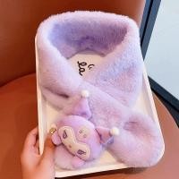 ราคา ผ้าพันคอ Sanrio Melody กับ Kuromi Plush สำหรับเด็ก ออกแบบให้อุ่นในฤดูหนาวและใช้ได้ดีเมื่ออากาศเย็น (45700886260)