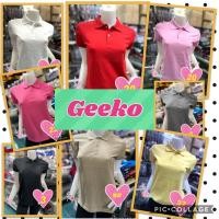 ราคา เสื้อคอปกโปโลสีพื้นผู้หญิงเข้ารูป GEEKO โปโลตรากวาง (8606600672)