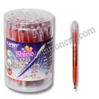 ราคา (ลดสต็อก 50%) ปากกา CAMRY Shine 525 0.38 mm. แดง (1*50 ด้าม) (19429707806)