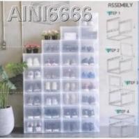 ราคา ☍☌กล่องรองเท้าฝาสไลด์ 10 กล่อง(แถมฟรี เสื้อกันฝน 1 ตัว )รุ่น B1 พลาสติกแข็งอย่างดี ฝาสไลด์2021 ทันสมัยที่สุดจัดส่งที่รวด (11851190892)