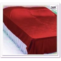 ราคา OHM ผ้าห่มเดี่ยวและผ้าคลุมเตียง 3.5 ฟุต ผ้าซาตินแท้ 440 เส้น (เกรดพรีเมี่ยม) สีแดง (1144260364)