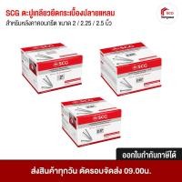 ราคา SCG เอสซีจี ตะปูเกลียวยึดกระเบื้องปลายแหลม เอสซีจี สำหรับหลังคาคอนกรีต ตะปู ซ่อมหลังคา 2 / 2.25 / 2.5 นิ้ว (250ตัว) (27289667466)