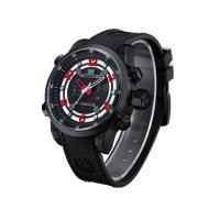 ราคา WEIDE นาฬิกาข้อมือผู้ชายจอ LCD สายยาง รุ่น SPORT 3 SERIES - สีดำ #191 (592325275)