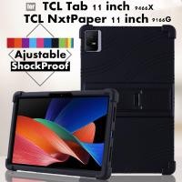 ราคา TCL Tab 11 Tab 10.95 Inch 9466X Tablet Case Super Shockproof Soft Silicone Protective Case Stand Cover for TCL NxtPeper 11 9166G (25600979625)