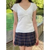 ราคา (พร้อมส่ง) BrandyMelville Lani Top เสื้อยืด เสื้อแขนสั้น ของแท้จากช็อป (41123985631)