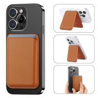 ราคา กระเป๋าสตางค์หนัง ใส่บัตรได้ เป็นแม่เหล็ก For iPhone กระเป๋าติดโทรศัพท์ใส่บัตร ที่ใส่บัตร ที่ตั้งมือถือ ซองใส่บัตรหนัง (24744742182)