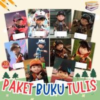 ราคา สมุดโน๊ต A5 สีเต็ม แพ็ค 10 เล่ม 38 แผ่น ธีม Boboiboy | สมุดโน้ตสําหรับเด็กก่อนวัยเรียน อนุบาล ประถม การอ่าน การเขียน (52650200774)