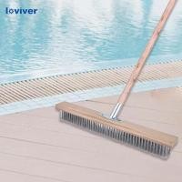 ราคา [Loviver] แปรงขัดพื้นหัวแปรงลวดอเนกประสงค์ Tough Rough Push ไม้กวาด Scrubber (40174711035)