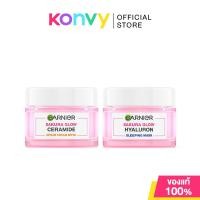 ราคา Garnier Set 2 Items Sakura White Day Cream SPF30 PA+++ 50ml + Night Cream 50ml เซทครีมบำรุงผิว. (41961043129)