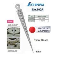 ราคา Shinwa เตเปอร์เกจวัดรูใน 1-15mm รุ่น 700A Made in Japan (8565474469)