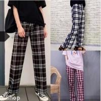 ราคา กางเกงลายสก๊อต กางเกงขายาว แฟชั่นวินเทจ ชายหญิงใส้ได้ ผ้าใส่สบาย ลายสก๊อตขายาว (15063784054)