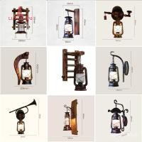 ราคา โคมไฟติดผนังย้อนยุคสไตล์จีนตะเกียงน้ำมันก๊าดโคมไฟม้าโรงน้ำชาร้านอาหารสร้างสรรค์ระเบียงทางเดินโคมไฟติดผนังโบราณ TLVW (22553986810)