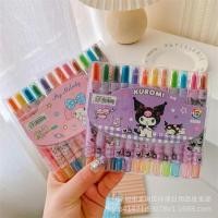 ราคา 12 ชิ้น / กล่อง การ์ตูนน่ารัก Kuromi Cinnamoroll melody Pochacco Pom Pom Purin หมุนดินสอสีปากกาน่ารักเด็กน้ํามันสีพาสเทลปากกาภาพวาดเด็กของขวัญและรางวัล (25207760064)