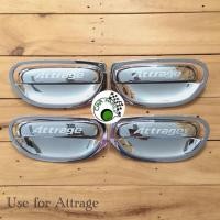ราคา carfamily304 ﻿เบ้ารองมือเปิดประตู + ครอบมือจับโครเมี่ยม Attrage ทุกปี เบ้ากันรอยประตู (2277689902)