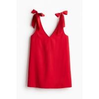 ราคา H&M(เอชแอนด์เอ็ม) เดรสทรง A-line พร้อมสายผูกเอว ผู้หญิง 1245729_2 (27924741523)