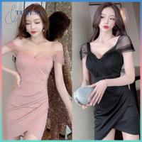 ราคา ชุดเดรสเผยไหล่ เดรสสั้นออกงาน เดรสสั้นงานน่ารักใส่ปาดไหล่ ใส่ออกงาน ใส่ออกเดท (22768628936)