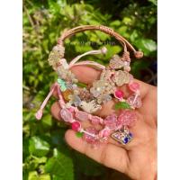 ราคา สร้อยข้อมือถักเชือกเทียน 2 เลเยอร์ ห้อยจี้เซรามิค พร้อมส่ง (40150054353)