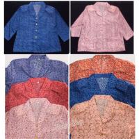 ราคา เสื้อคนแก่ S M L XL 2XL 3XL แขนสามส่วน เสื้อแม่บ้าน เสื้อผู้สูงอายุ ผ้าชีฟอง (5314454556)