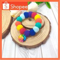 ราคา ปลอกคอปอมปอม สไตล์โบโฮ สีรุ้งโบโฮ สร้อยคอปอมปอมสำหรับน้องแมว น้องหมา ปลอกคอแมวสีรุ้ง (7378379984)