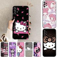 ราคา Samsung A22 A55 A56 J4 J6 J8 2018 J4 J5 J6 J7 Prime Plus Core X3 อะนิเมะ hello kitty เคสโทรศัพท์สีดํานุ่ม (42118703488)