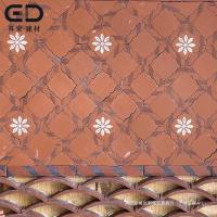 ราคา นันยางกระเบื้องขนาดเล็กกระเบื้องปูพื้นดูดซับน้ําดัดกระเบื้องเครื่องปั้นดินเผากระเบื้องผนังภายนอกโบราณดินฮกเกี้ยนกระเบื้องสีแดงลานตะแกรงหน้าต่าง อิซซี (40370443574)