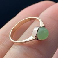 ราคา แหวน หยกพม่า บ่อเก่า เขียว กรีนแอปเปิ้ล เนื้อวุ้น เรือนเงิน 925 ชุบนาค Natural Burma Jade Atype (28814218535)