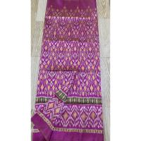 ราคา ผ้าไหมมัดหมี่ไทย2ตะกอ ทอมือแท้100%(A-22) (24372471235)