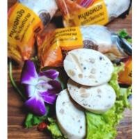 ราคา หมูยอหนัง ยอหนัง สูตรเวียดนาม 10 แท่ง 800 กรัม แหนมดอนเมือง หมูยอ (18284671060)