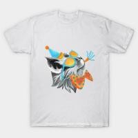 ราคา เสื้อยืด Vintage Party Rock Cat in Sunglasses, Bowtie and Party Hat T-Shirt แท้ Cotton 100% ไม่ย้วย (43916944057)