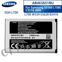 ราคา แบตแท้ Samsung L700 W559 S5628 B3410 L708E SGH-L700 AB463651BU แบตเตอรี่ 800mAhรับประกัน3เดือน. (29153244336)