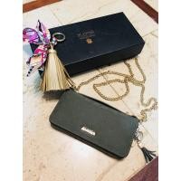 ราคา กระเป๋าสตางค์ ST.JAMES แท้ เป็นcrossbodyได้ สีเขียวอมเทา สวยพาสเทลเบาๆ (1887025194)