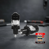 ราคา ไฟหน้าโปรเจคเตอร์ H4 พร้อมเลนส์ CANBUS 580000LM 300W เสียบและเล่น เลนส์โปรเจคเตอร์ขนาดเล็กแบบคู่ 6000K ไฟสูง-ต่ํา สําหรับรถยนต์และมอเตอร์ไซค์ (40823560109)