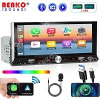 ราคา REAKOAUTO รถวิทยุสเตอริโอ 1 Din 6.9 HD หน้าจอสัมผัส MP5 เครื่องเล่น Autoradio บลูทูธ MP5 เครื่องเล่น FM USB 1DIN เครื่องเล่นมัลติมีเดีย (25847352992)