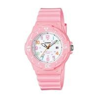 ราคา Casio นาฬิกาข้อมือผู้หญิง สีชมพู สายเรซิ่น รุ่น LRW-200H,LRW-200H-4B2,LRW-200H-4B2VDF (8158574487)