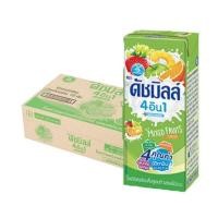 ราคา ดัชมิลล์ นมเปรี้ยว รสผลไม้รวม 180มล. x48กล่อง นมเปรี้ยว นม (25762792903)