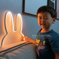 ราคา โคมไฟตั้งโต๊ะหูกระต่ายสำหรับเด็ก LED โคมไฟติดผนัง โคมไฟติดผนังห้องนอน ไฟห้องนอน (20630963715)