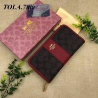 ราคา กระเป๋าผู้หญิง coach กระเป๋าสตางค์ กระเป๋าสตางค์ใบยาว7.5 (25700906961)