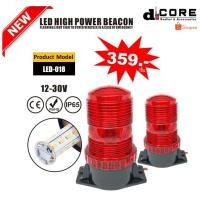 ราคา ไฟไซเรนติดรถยนต์ LED HIGH POWER BEACON (LED-018) แสงสีแดง (4957656407)