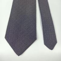 ราคา เนคไทมือสอง Ralph Lauren Men's Silk Tie Gray Geometric Design Hand Made (42114831587)