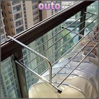 ราคา OUTO ราวตากผ้า,สแตนเลสปรับระเบียงราวแขวน,ทนทาน50-158ซม.ชั้น-Standing Scalableเสื้อผ้าOrganizer Racksสําหรับระเบียงและหน้าต่าง (41367735235)