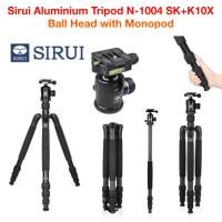ราคา Sirui Aluminium Tripod N-1004 SK+K10X Ball Head with Monopod  ประกัน1ปี (41408696119)