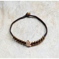 ราคา สร้อยข้อเท้า จี้ช้าง หิน แฮนด์เมด ถักเชือกเทียน ลูกปัด หลากสี ทองเหลือง กระดิ่ง (3987339868)