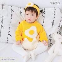 ราคา ใส่โค้ด PIJ0WX55 ลดทันที 20% ชุดเด็ก บอดี้สูท แขนยาว พร้อมผ้าคาด ลาย ชุดไข่ดาว (3262813276)