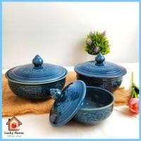 ราคา ถ้วยเซรามิค ถ้วยกระเบื้อง ถ้วยลายไทย ถ้วยเซรามิคมีฝาปิด 4นิ้ว - 6นิ้ว สำรับอาหารไทย เคลือบศิลาดล (24070958288)