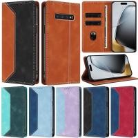 ราคา หรูหราสําหรับ Samsung Galaxy S10 Plus S20 Ultra S9 Plus S20 FE S8 Plus S7 Edge S20+ S10+ S9 + S8+ Matte Splice Book กระเป๋าสตางค์หนังช่องใส่การ์ด Flip Stand ป้องกันผิวฝาครอบกรณี (55850985166)