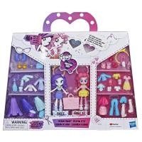 ราคา Hasbro แท้ เซทใหญ่ My Little Pony Equestria Girls Fashion Squad Rarity, Pinkie Pie 3" Mini Doll แต่งตัวตุ๊กตา โพนี่ (18516016507)