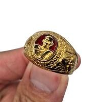 ราคา แหวนหลวงปู่ทวด สแตนเลส ลงยาแดง ชุบทอง 18K มีขนาดไซส์ให้เลือก เบอร์ 8-12 (27719309917)