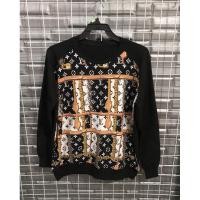 ราคา เสื้อไหมพรม แต่งลายหลุยส์ผ้าชีฟอง ใส่ได้ทุกฤดู สวยมาก (9313021172)