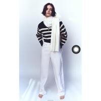 ราคา ผ้าพันคอ Zara สีออฟไวท์ แท้ (26565087143)